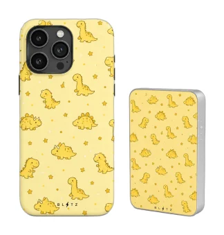Pack Dinos Miel – Carcasa y Powerbank magnético
