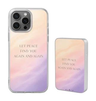 Pack Paz Lila – Carcasa y Powerbank magnético