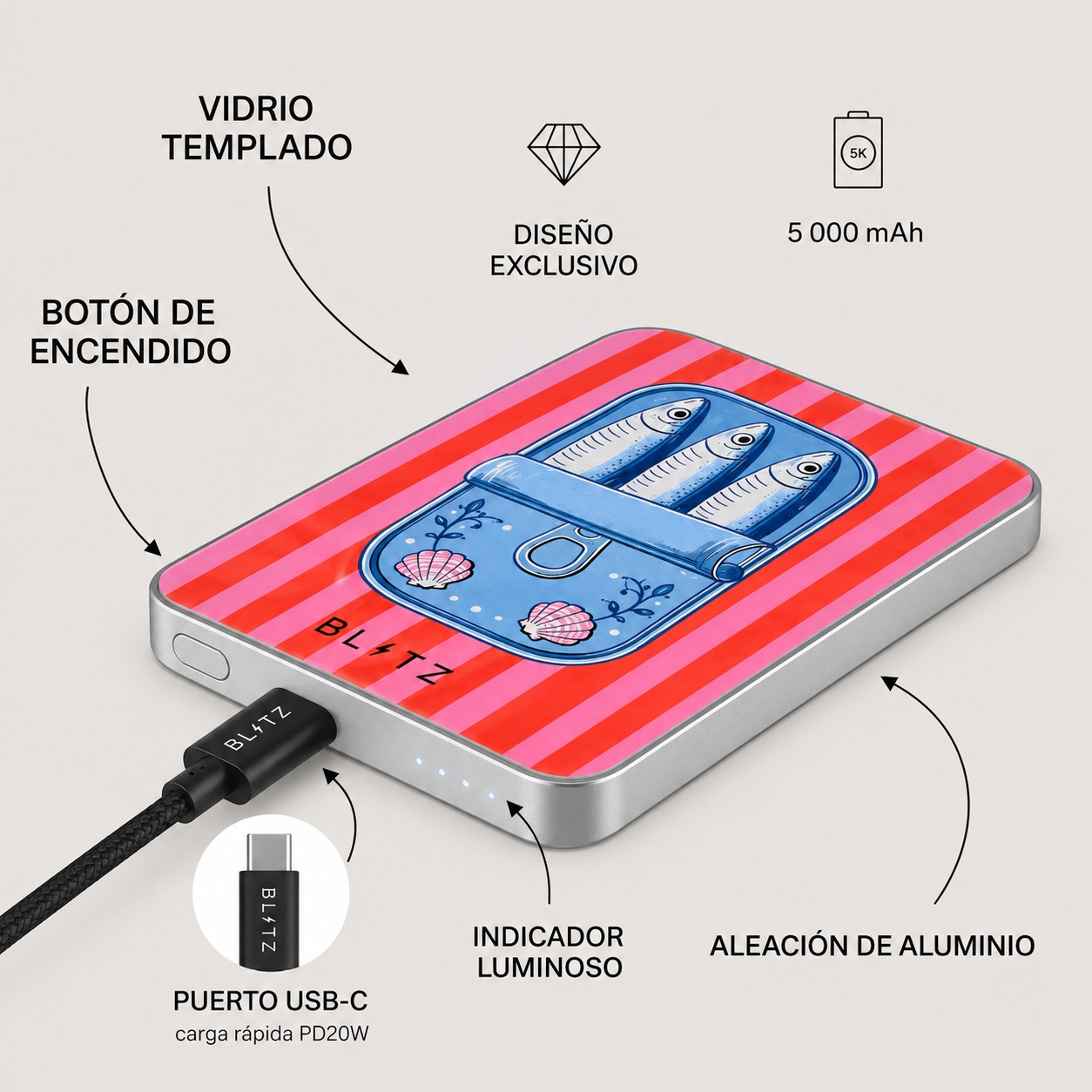 5.000 mAh — Pequeña y compacta